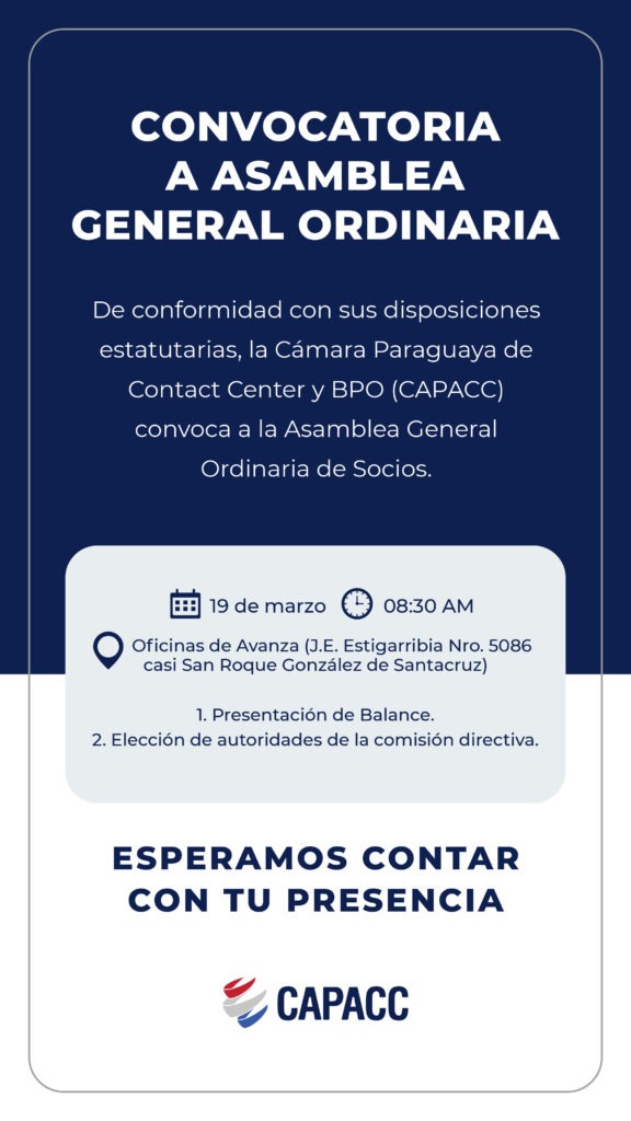 Capacc convoca a una asamblea general